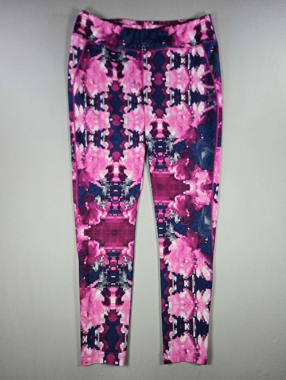 The North Face Elevation FlashDry Pixelated Floral Leggings Pink Purple Large